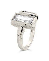 Tate CZ & Molten Metal Toi et Moi Ring by Sterling Forever