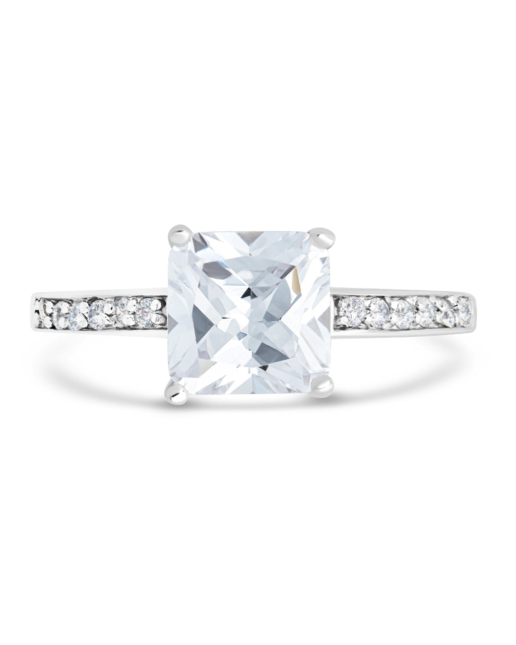 Sterling Silver Princess Cut CZ Promise Ring by Sterling Forever