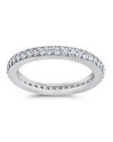 Sterling Silver Thin CZ Band Ring by Sterling Forever