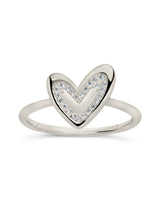 Sterling Silver Mabel CZ Heart Ring by Sterling Forever