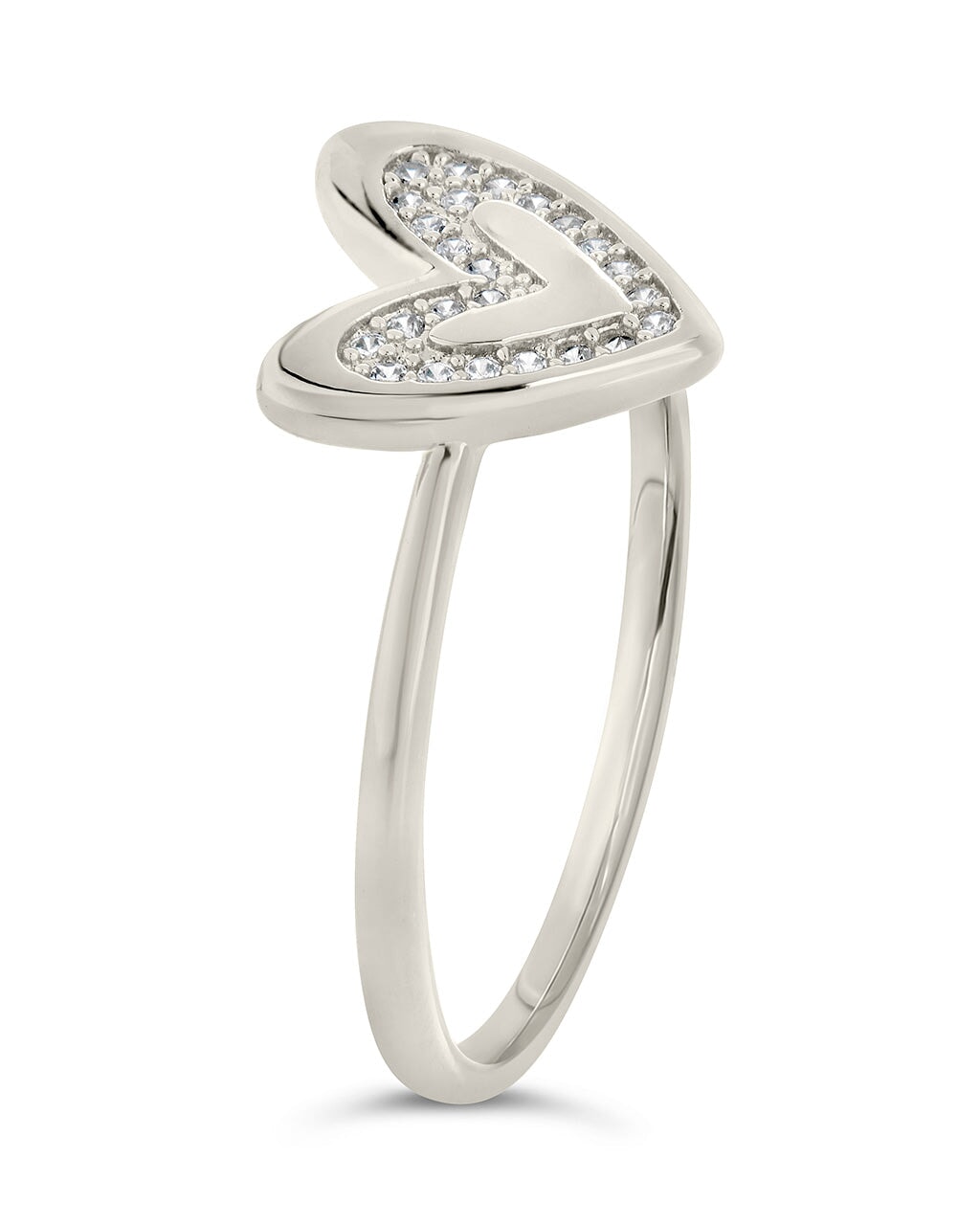 Sterling Silver Mabel CZ Heart Ring by Sterling Forever