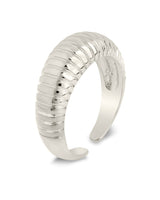 Ribbed Open Bombe Ring by Sterling Forever