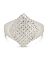 Aldari Textured Signet Ring by Sterling Forever