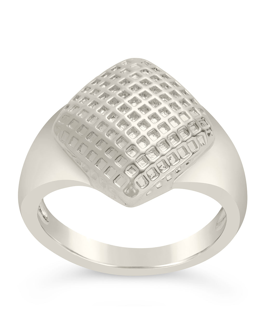 Aldari Textured Signet Ring by Sterling Forever