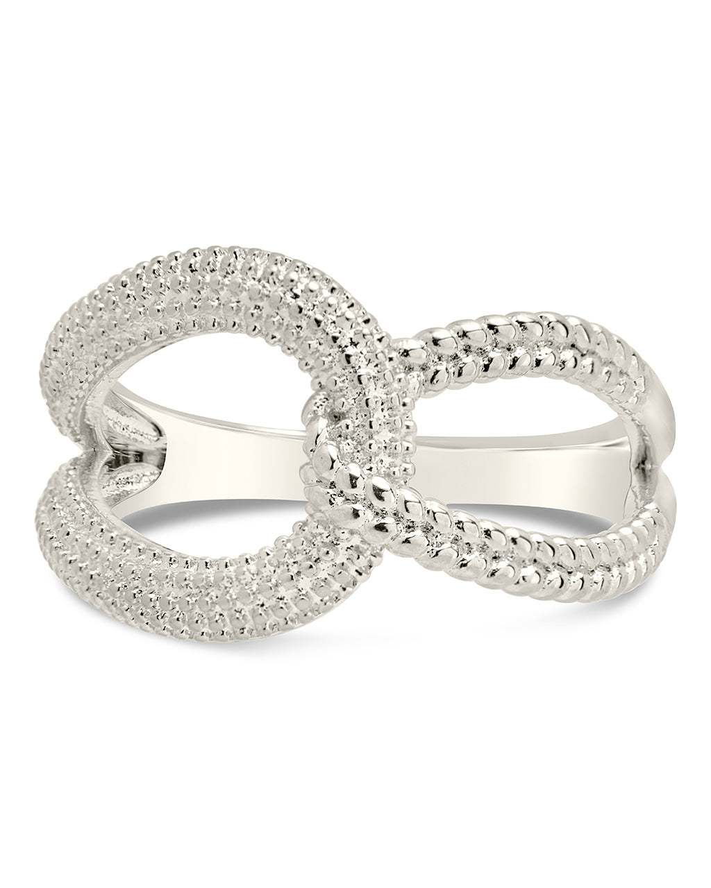 Sutton Interlocking Chain Ring by Sterling Forever