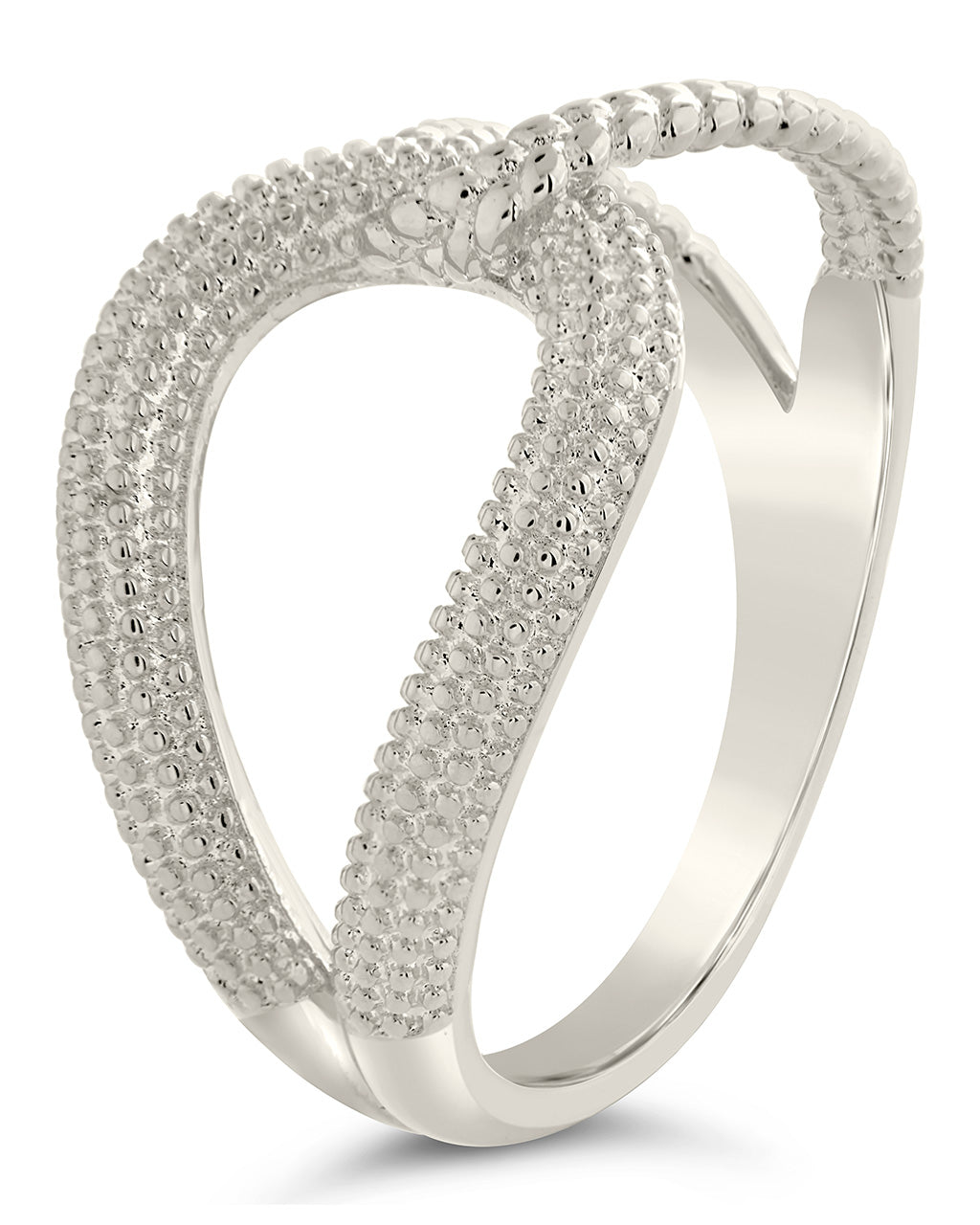 Sutton Interlocking Chain Ring by Sterling Forever