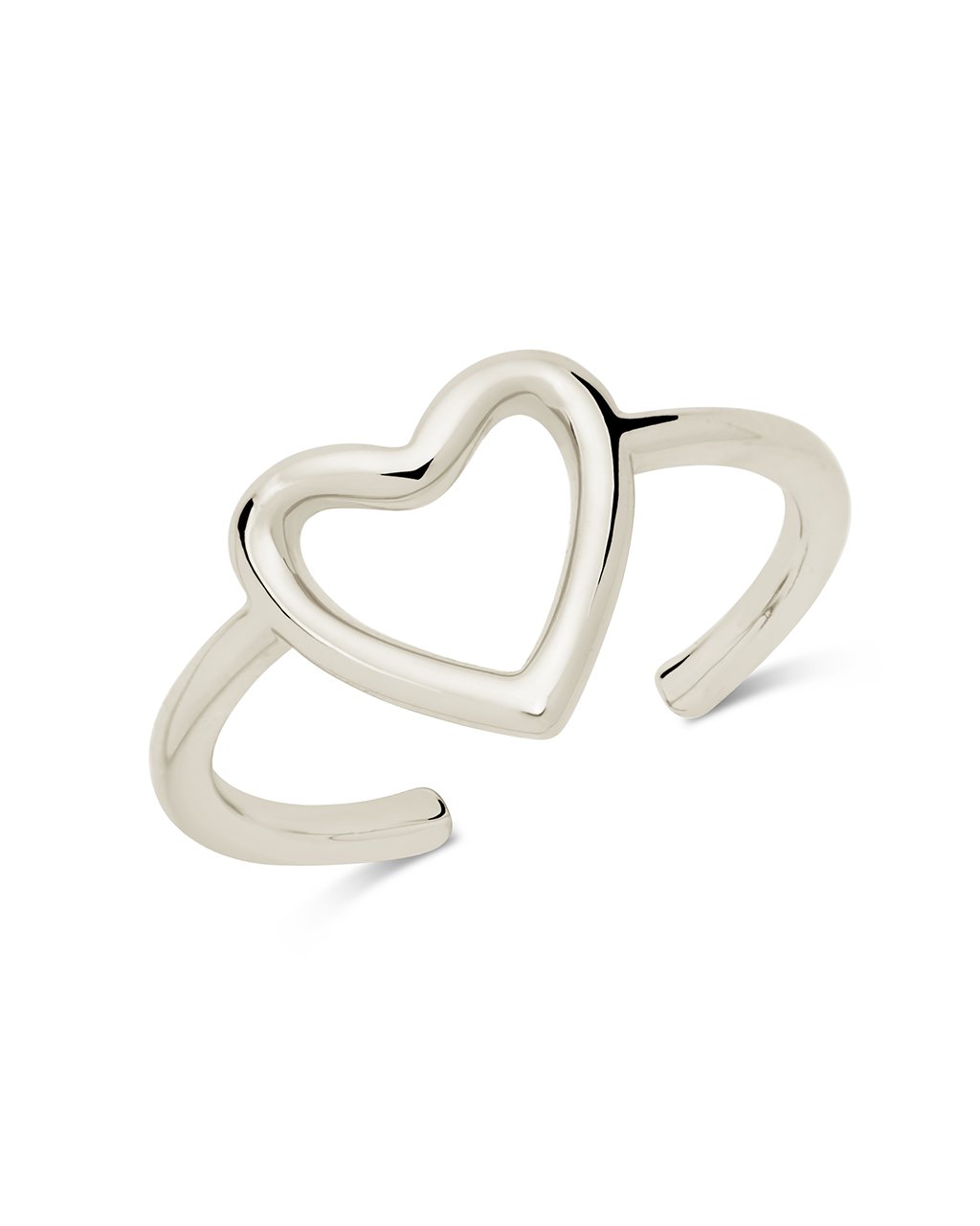 Sterling Silver Open Heart Ring by Sterling Forever