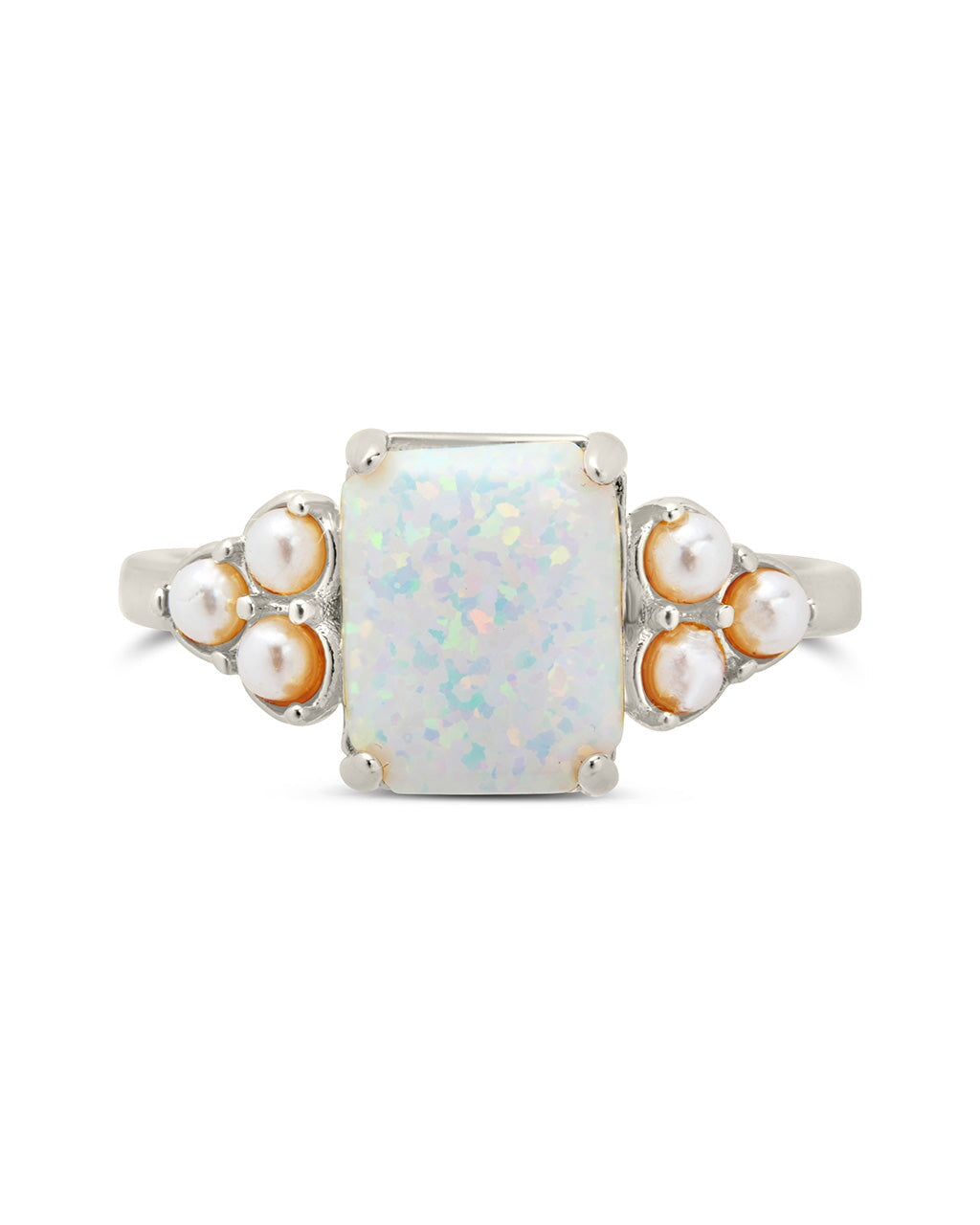 Lana Pearl & Opal Ring by Sterling Forever