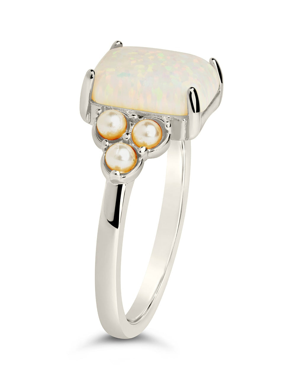 Lana Pearl & Opal Ring by Sterling Forever