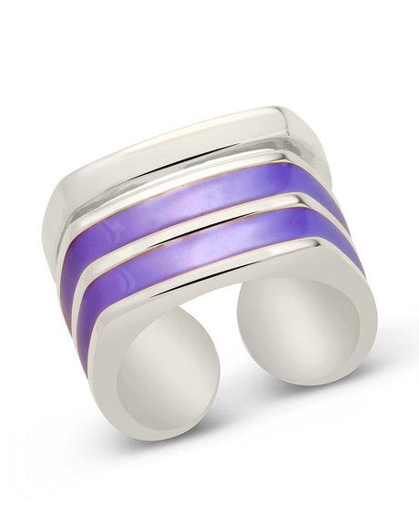 Saanvi Enamel Ring by Sterling Forever