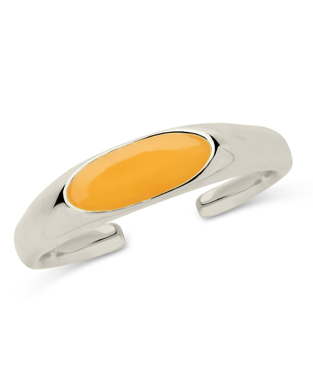 Sterling Silver Enamel Open Signet Ring by Sterling Forever