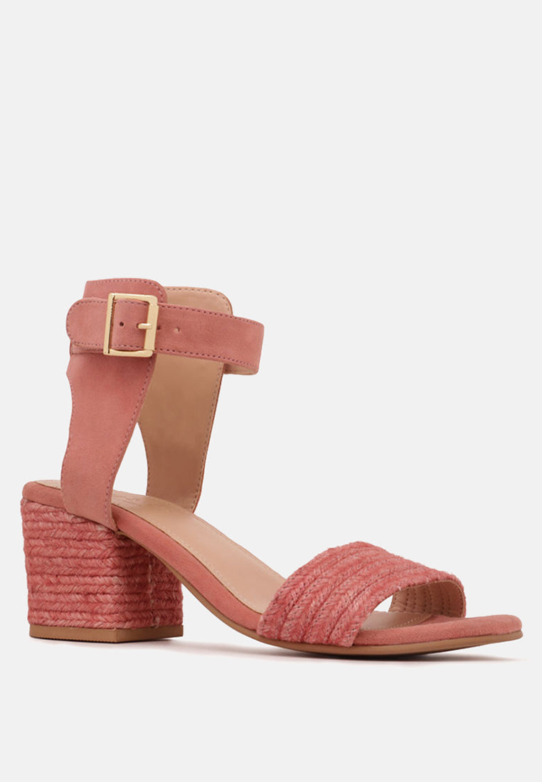 rayna braided jute strap and suede sandal by London Rag