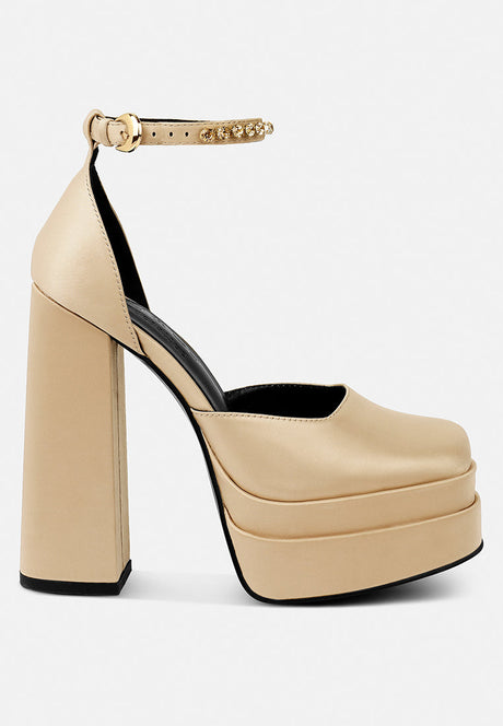 martini sky high platform sandals by London Rag