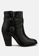 cat-track leather ankle boots by London Rag