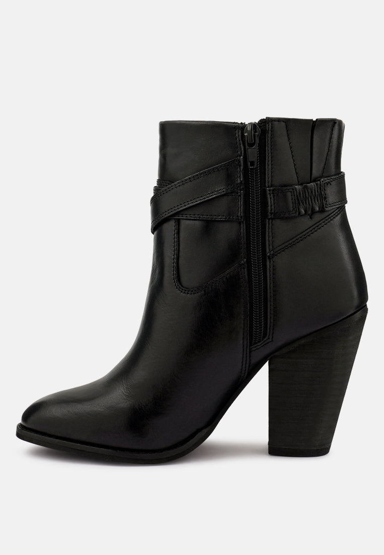 cat-track leather ankle boots by London Rag