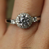 1.5 carats Diamond Engagement Ring in Platinum by VicStoneNYC Fine Jewelry