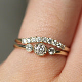 Diamond Wedding Band Sets in 14k Gold by VicStoneNYC Fine Jewelry