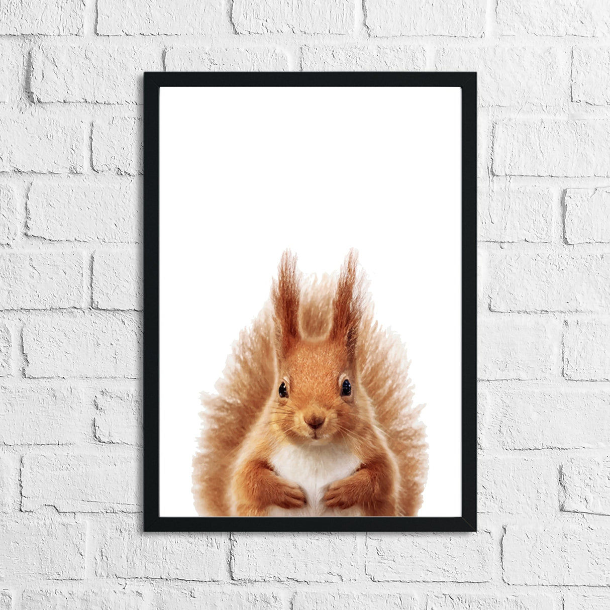 Red Squirrel Animal Woodlands Children's Nursery Room Wall Decor Print by WinsterCreations™ Official Store