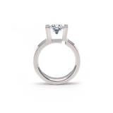 RG074W B.Tiff Tension 1 ct Round Solitaire Engagement Ring by B.Tiff New York