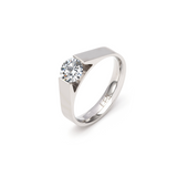 RG096W B.Tiff Tension .75 ct Round Solitaire Engagement Ring by B.Tiff New York