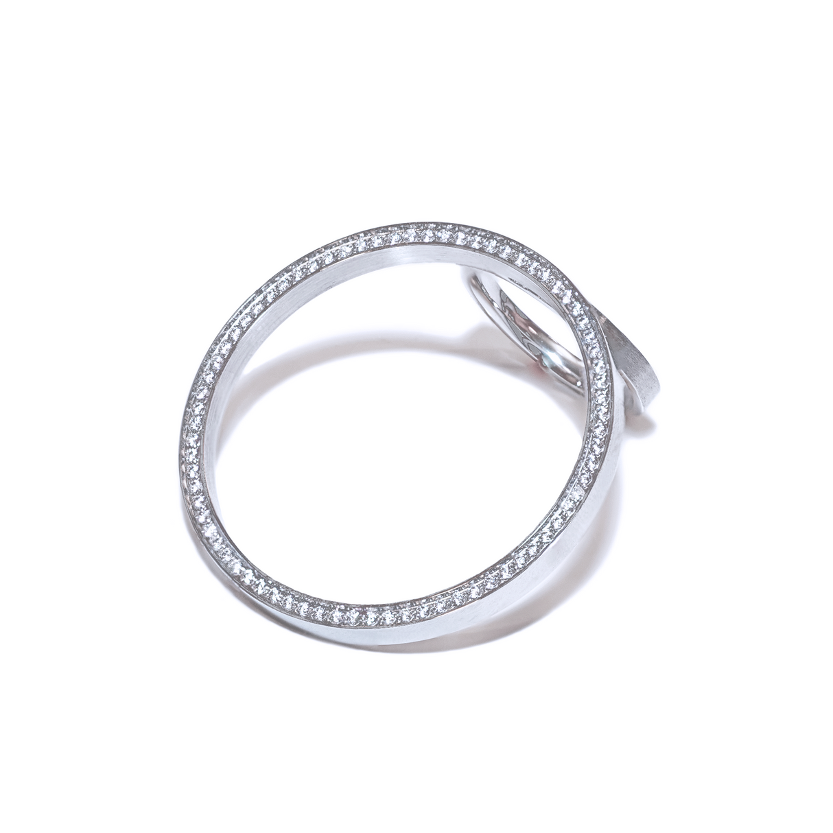 RG099W B.Tiff Pavé Hoop Ring  [Thin Band] by B.Tiff New York