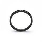 RG111B B.Tiff Black Stacking .01 ct Eternity Ring [Thin Band] by B.Tiff New York