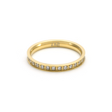 RG111G B.Tiff Gold Stacking .01 ct Eternity Ring [Thin Band] by B.Tiff New York