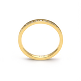 RG111G B.Tiff Gold Stacking .01 ct Eternity Ring [Thin Band] by B.Tiff New York