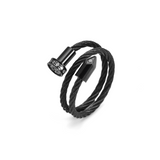 RG115B B.Tiff Black Pavé Pointe Cable Adjustable Ring by B.Tiff New York