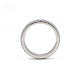 RG130W B.Tiff Three-Row Eternity Ring by B.Tiff New York