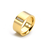 RG223G B.Tiff 4-Stone Gold Wide Ring [Wide Band] by B.Tiff New York