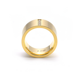 RG223G B.Tiff 4-Stone Gold Wide Ring [Wide Band] by B.Tiff New York