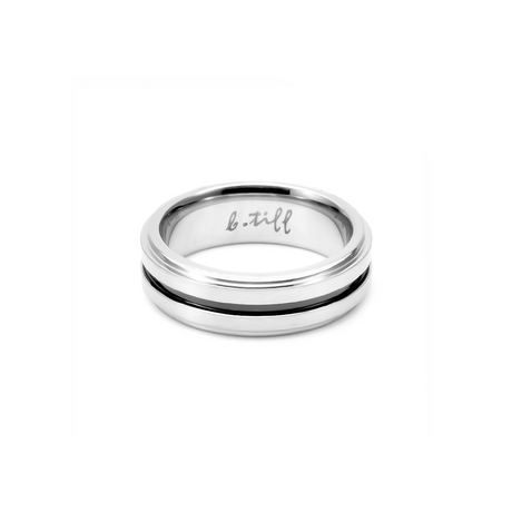 RG303B B.Tiff Black Enamel Bearing Ring by B.Tiff New York