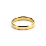 RG401G B.Tiff Gold Plated High Polish Beveled Edge Ring by B.Tiff New York