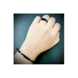 RG800WB B.Tiff Black Enamel Ring [Wide Band] by B.Tiff New York