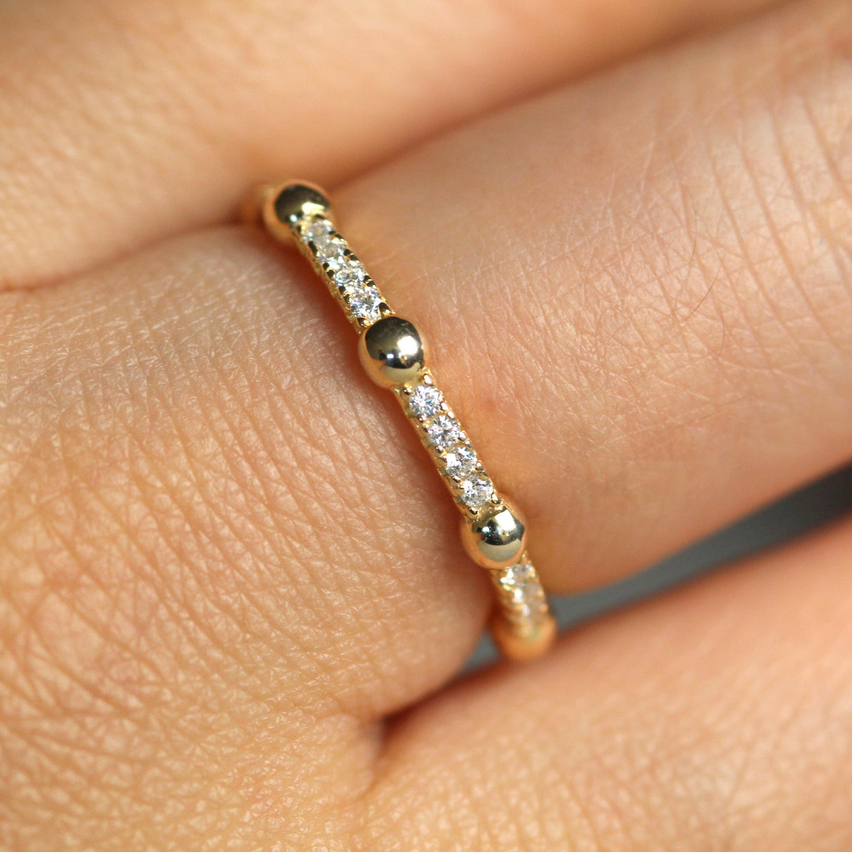 14k Diamond Eternity Wedding Band by VicStoneNYC Fine Jewelry