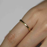 14k Round Flat Eternity Gold Ring by VicStoneNYC Fine Jewelry