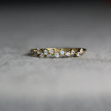 Diamond Cluster Wedding Band by VicStoneNYC Fine Jewelry