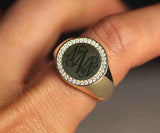 Diamond Signet Ring by VicStoneNYC Fine Jewelry