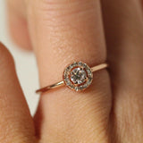 Halo Diamond Engagement Ring by VicStoneNYC Fine Jewelry