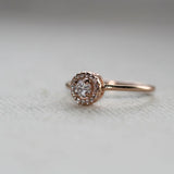 Halo Diamond Engagement Ring by VicStoneNYC Fine Jewelry