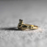 14k Solid Gold Claddagh Ring by VicStoneNYC Fine Jewelry