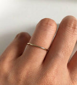 14k little thin ring - handcraft jewelry brand by VicStoneNYC Fine Jewelry