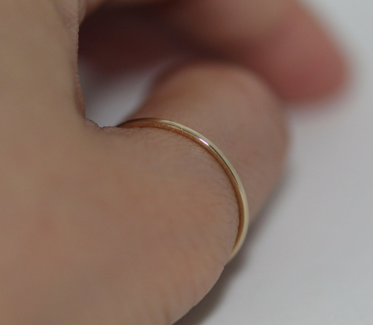 14k little thin ring - handcraft jewelry brand by VicStoneNYC Fine Jewelry