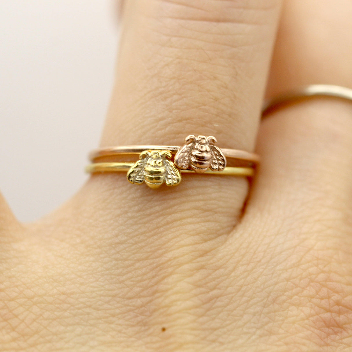 14k Happy Bee Gold Ring by VicStoneNYC Fine Jewelry