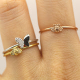 14k Happy Bee Gold Ring by VicStoneNYC Fine Jewelry