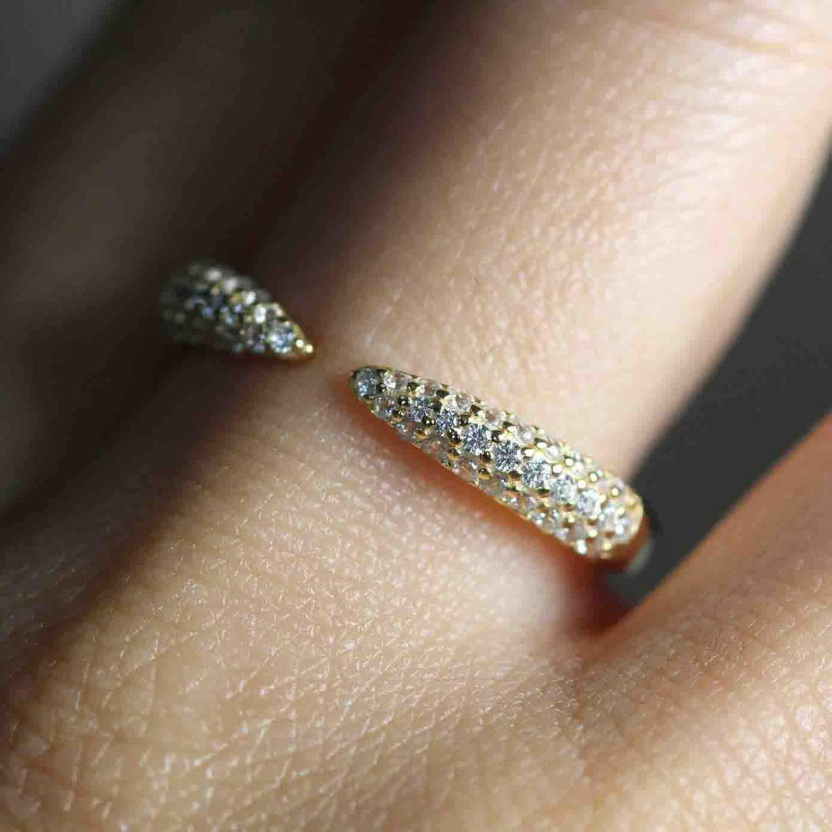 Diamond Pave Open Cuff Ring by VicStoneNYC Fine Jewelry