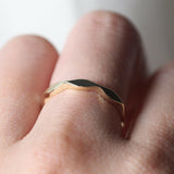 14k Modern Cut Gold Ring by VicStoneNYC Fine Jewelry