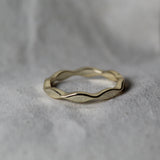 14k Modern Cut Gold Ring by VicStoneNYC Fine Jewelry