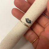 14k Gold Hammered Textured Diamond ring by VicStoneNYC Fine Jewelry